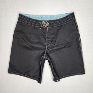 Birdwell Beach Britches 311 mid-lengrh swim shorts, black, size 36, like new